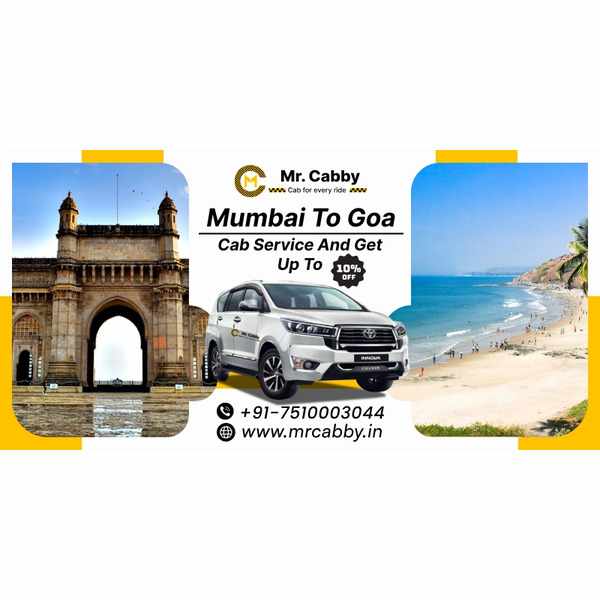 Mumbai to Goa Cab Service and Get Up to 10% Off with Mr. Cabby