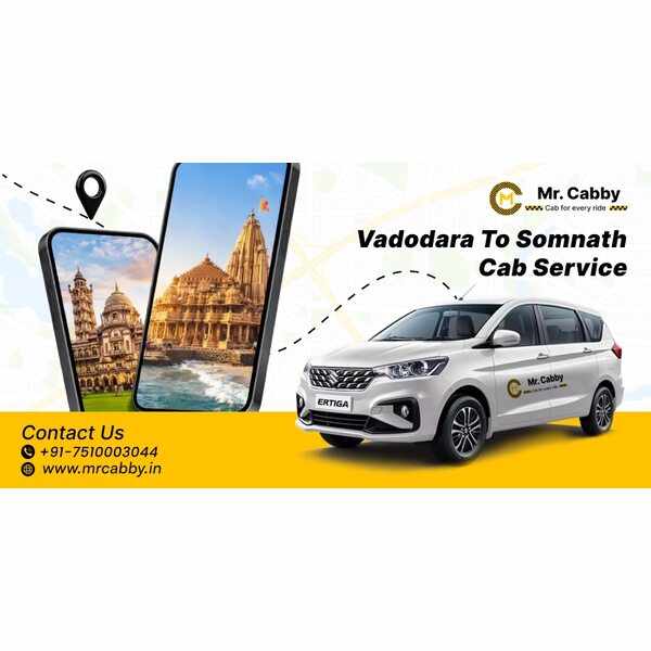 Vadodara to Somnath Cab Service for Mr. Cabby