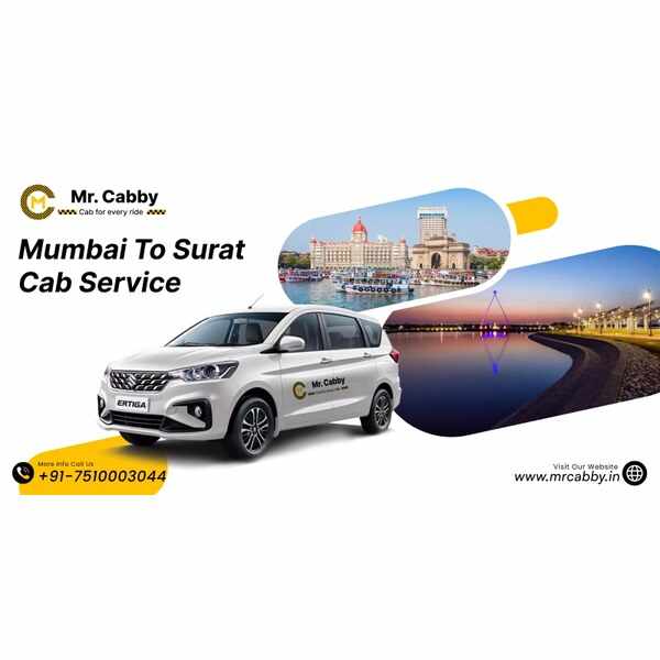 Mumbai to Surat Cab Service by Mr. Cabby