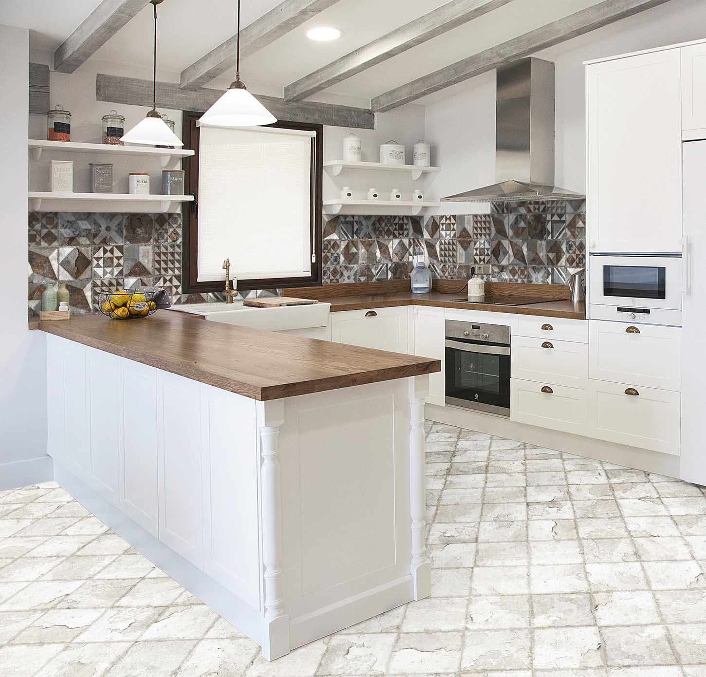 Elevate Your Kitchen: Stylish Tiles Resisting Stains and scratches, Easy to Clean, Seamlessly Blend with Living Room Tiles!