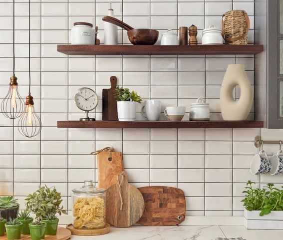 Transform Empty Walls with Stylish Wood Floating Shelves