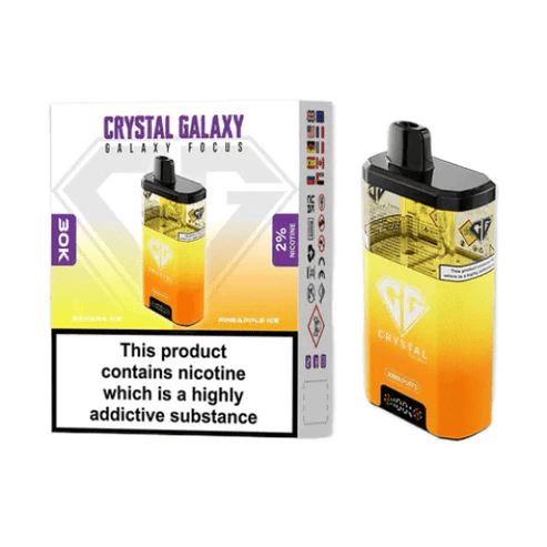 Crystal Galaxy Focus 30000 Puffs Box of 5 – Premium Power and Futuristic Design for the Advanced UK Vape Market