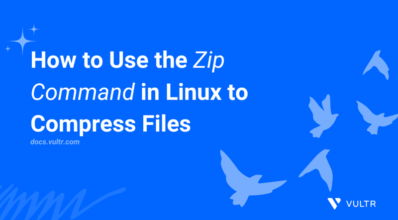 Using the zip Command in Linux to Compress Files