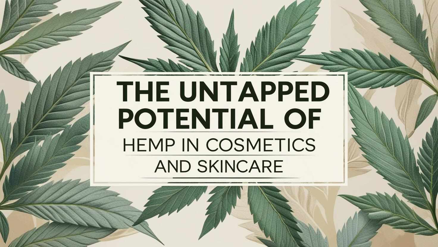 The untapped potential of hemp in the cosmetics and skincare market