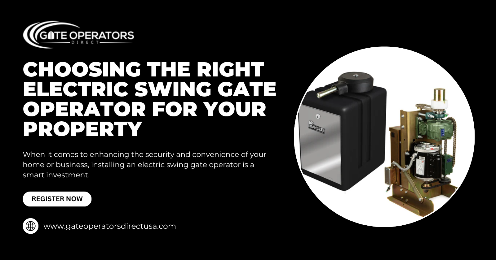 Secure Your Facility with a Commercial Sliding Gate Opener from Eagle