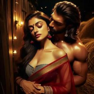 The Groom making Love to his wife in night time