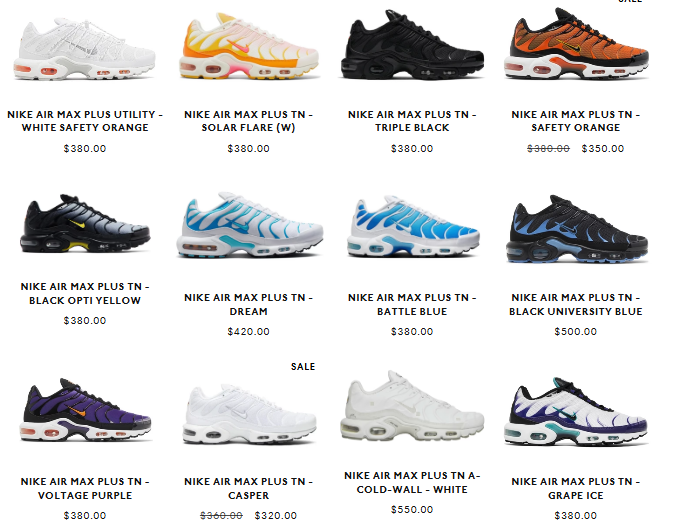 Top 10 White TNs Loved by Sneakerheads
