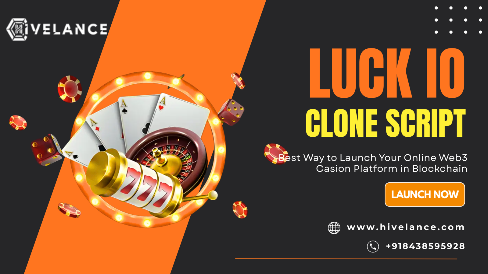 Luck. io Clone Script - Launch Your Blockchan Casion Platform