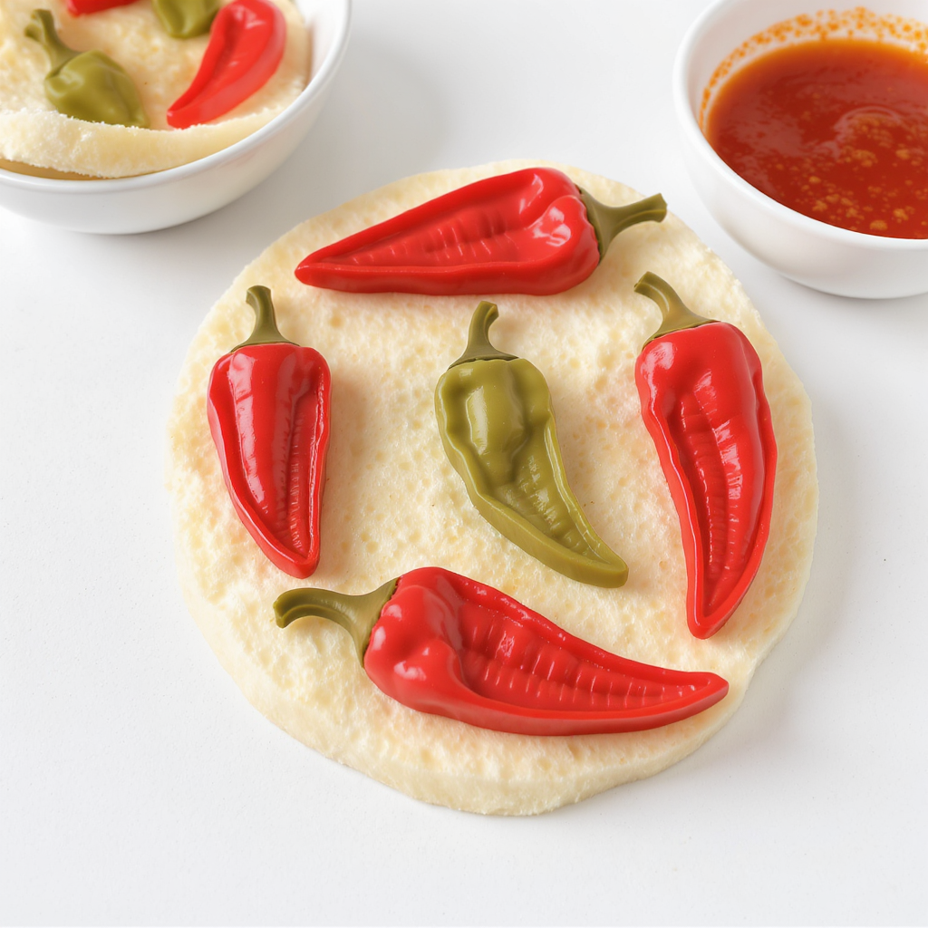 Edible Crafts: Schezwan Bread Stamps