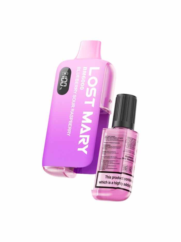 Lost Mary BM6000: Refillable Vape Power in a Box of 5 with Pods