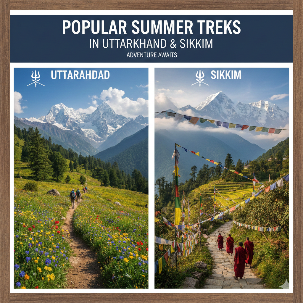 Comparing Popular Summer Treks in Uttarakhand & Sikkim