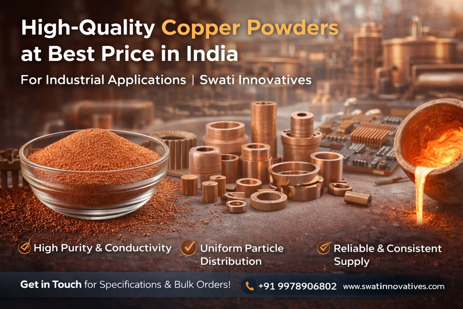 Premium Copper Powders at Best Price in India for Reliable Results