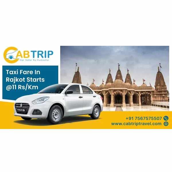 Taxi Fare in Rajkot:Cab Trip Travel