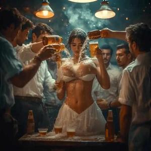 1. bar waitress harassed by customers