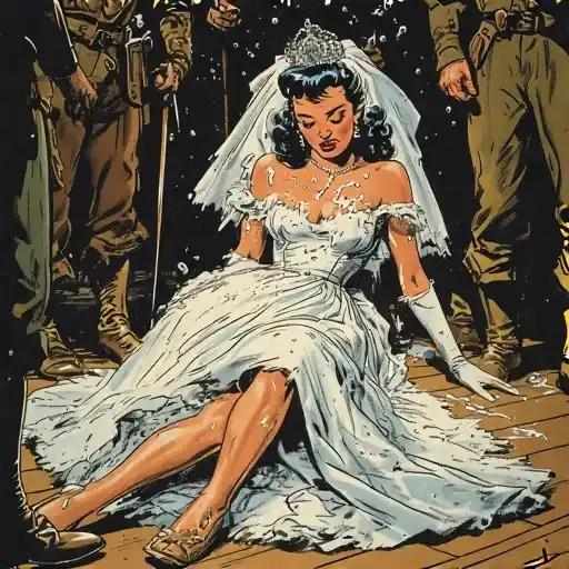 WEDDING NIGHT GANGBANG ( ERROTIC GRAPHIC STORY ) humiliating gangbang   ( kinda like comic but better )