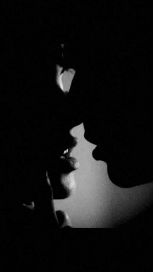 First passionate kiss