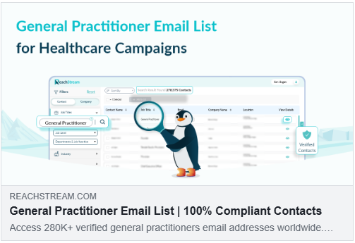 General Practitioner Email List for Easy Outreach