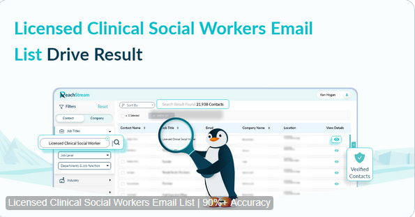 Licensed Clinical Social Worker Email List for Leads