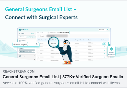 General Surgeon Email List for Targeted Outreach