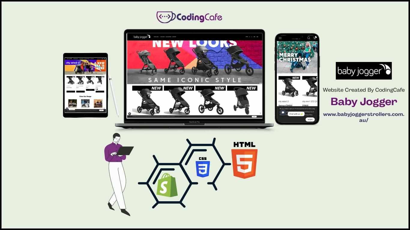 Baby Jogger Stroller website created by Codingcafe