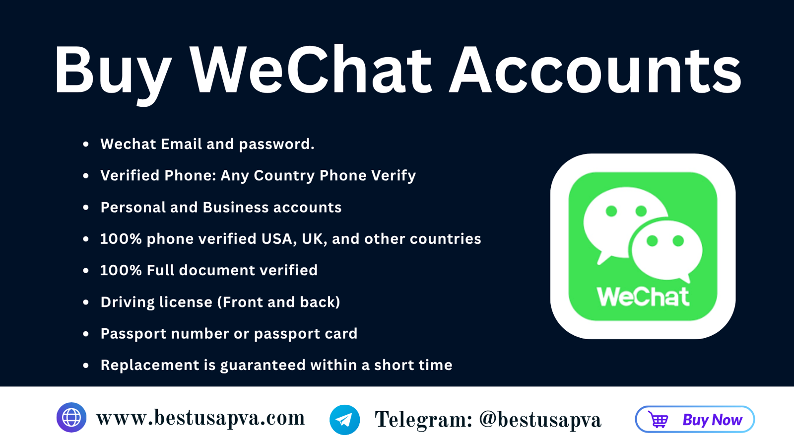 Top 10 website to Buy Old WeChat Account (Bulk & Aged)