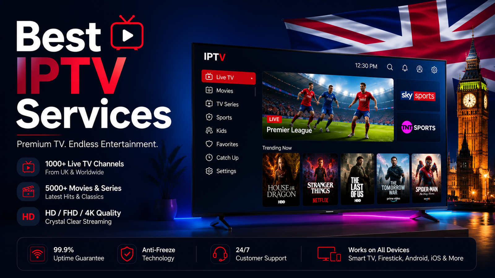 Best IPTV Services in 2026 – Top Reliable IPTV Providers for Streaming