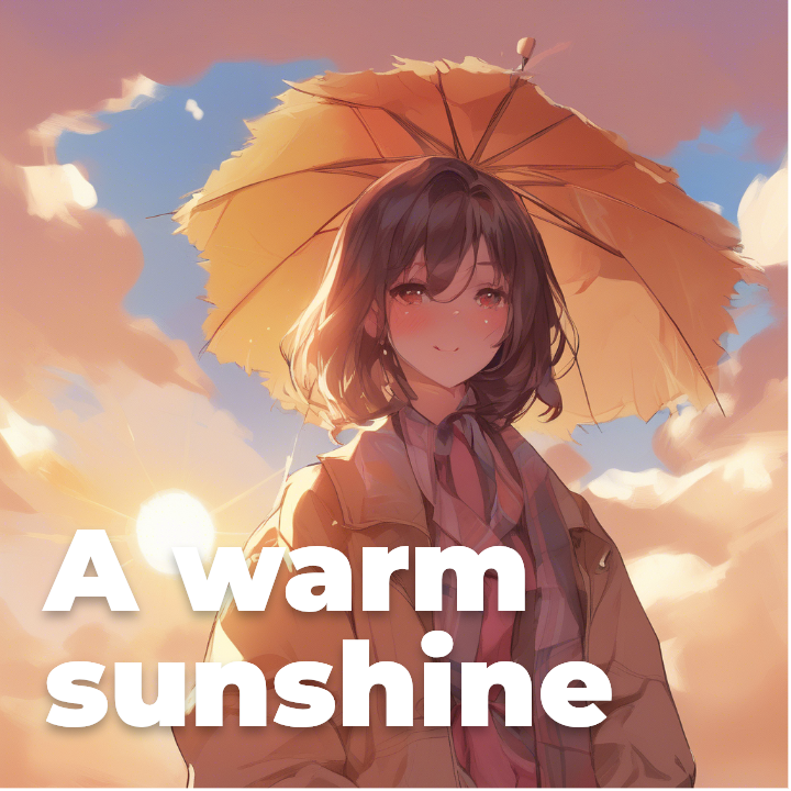 A warm sunshine