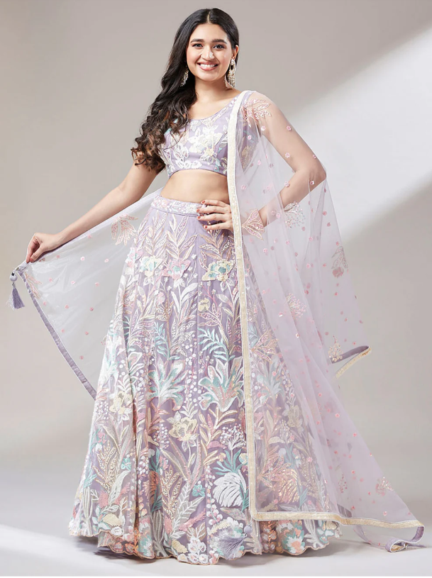 Net Lehenga and Blue Lehenga: Bridal Wear Essentials