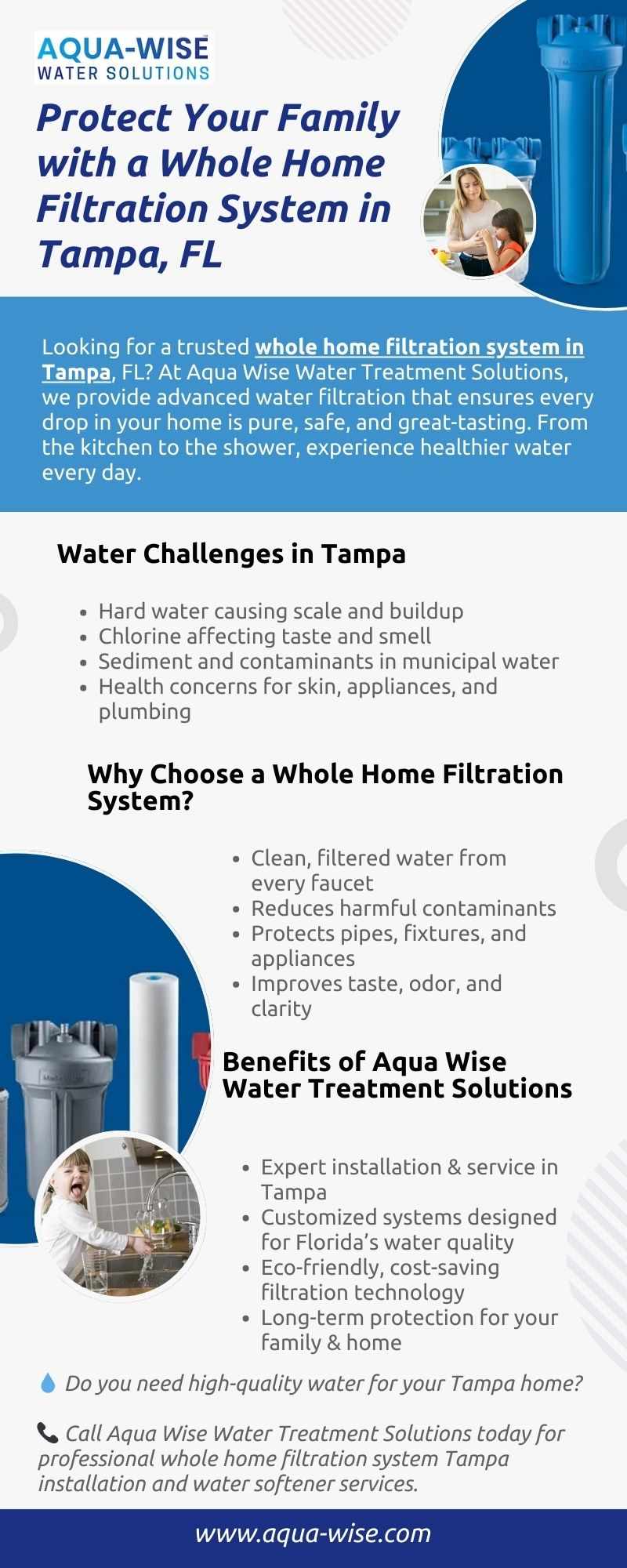 Protect Your Family with a Whole Home Filtration System in Tampa, FL