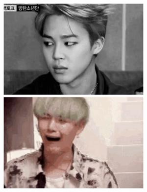 Angry jimin scared suga