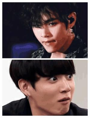 Angry tae scared kookie