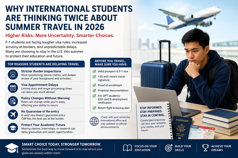 Why International Students Are Thinking Twice About Summer Travel in 2026