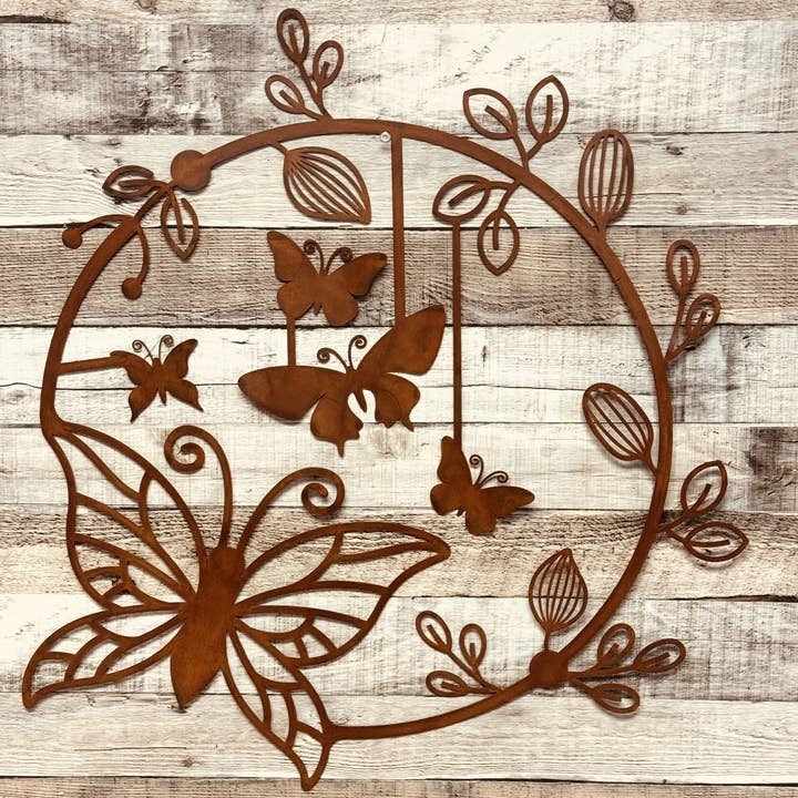 Infuse Personality into Your Garden with Hand Painted Decor and Metal Art