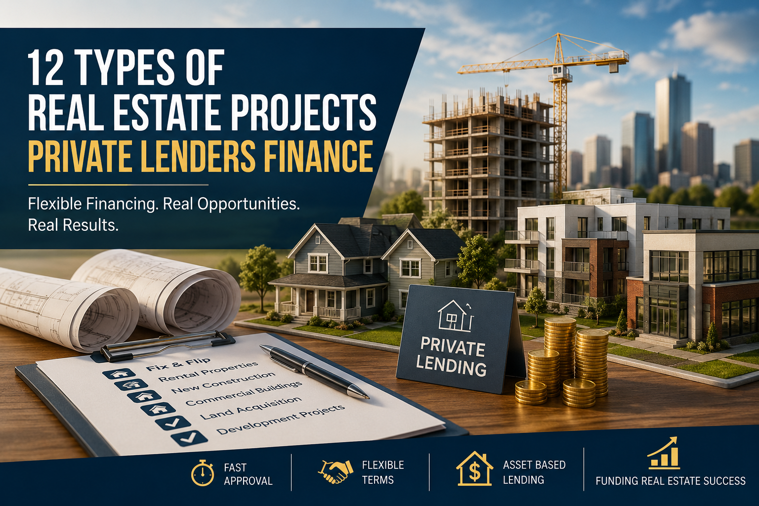 12 Types of Real Estate Projects Private Lenders Finance