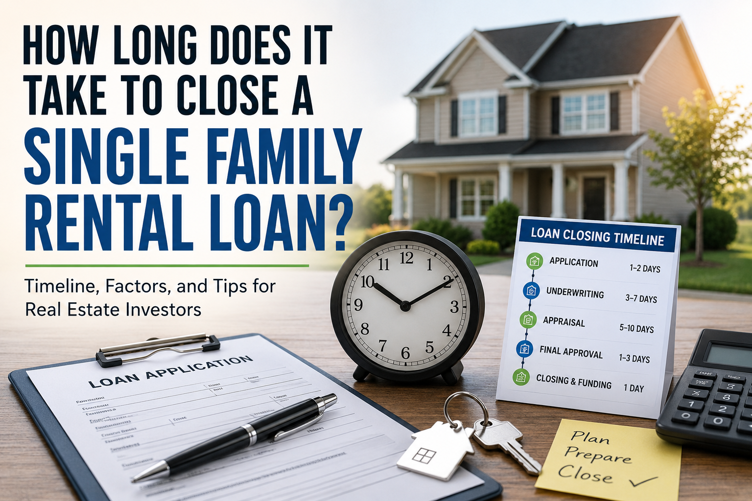 How Long Does It Take to Close a Single Family Rental Loan?