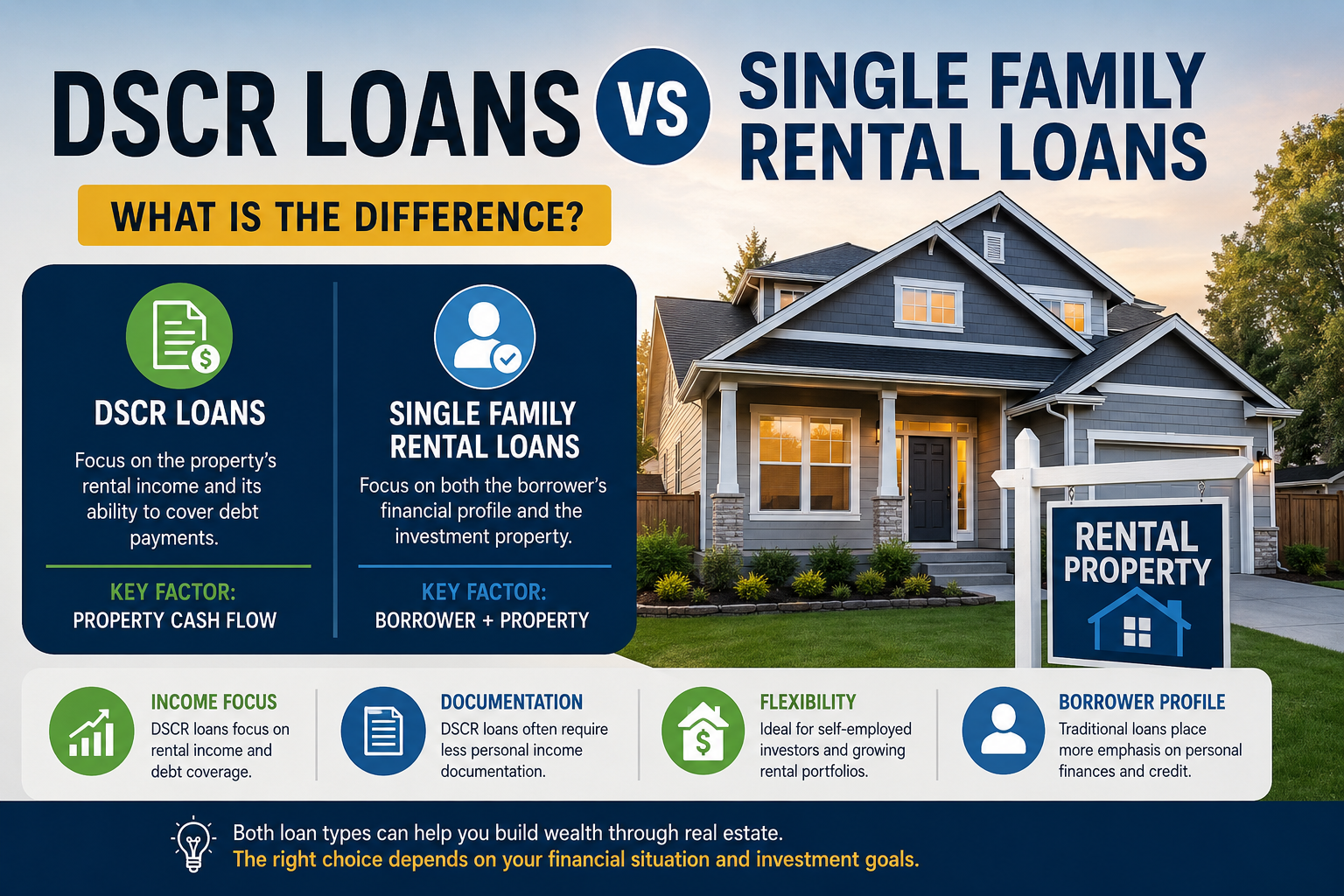 DSCR Loans vs Single Family Rental Loans: What Is the Difference?