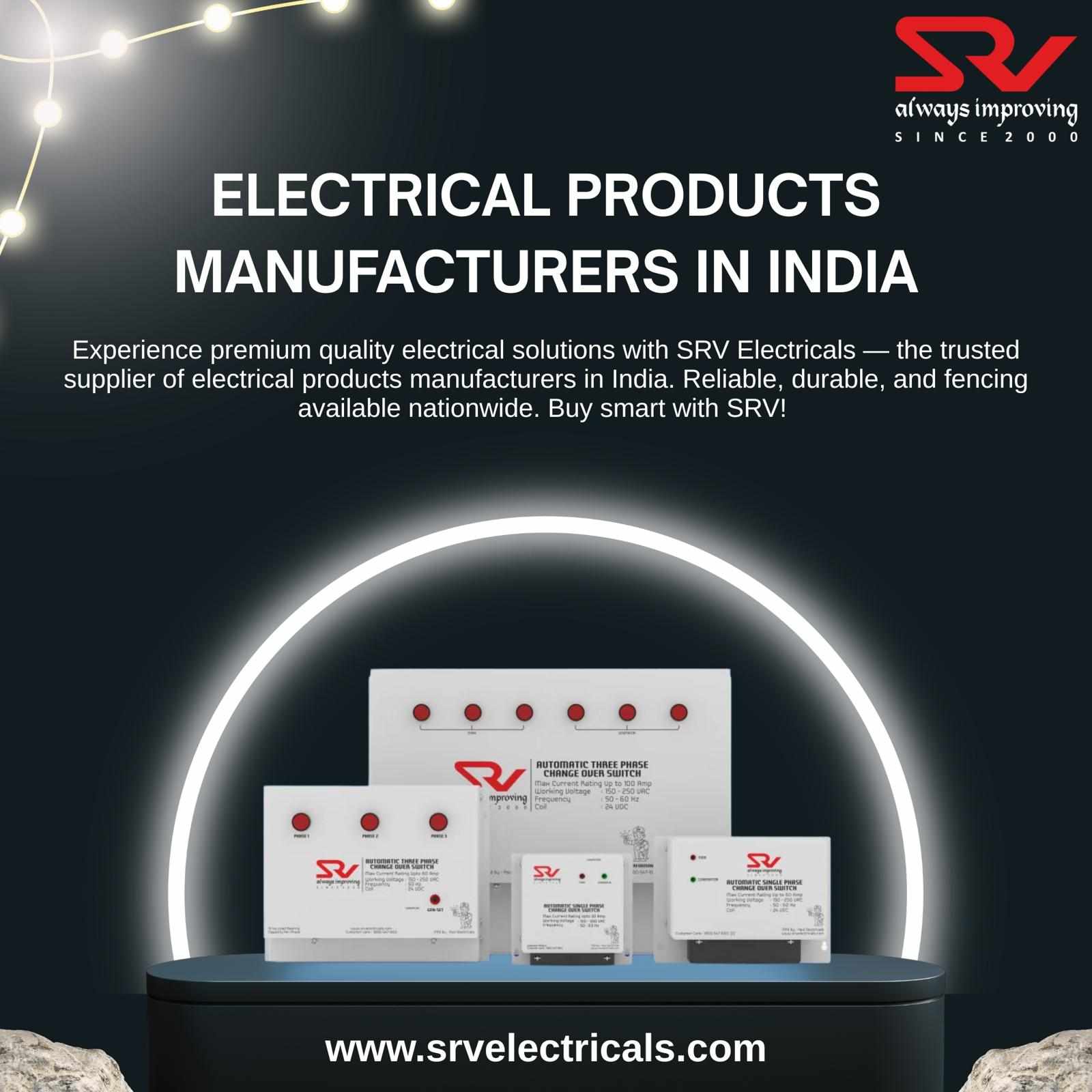 electrical products manufacturers in india