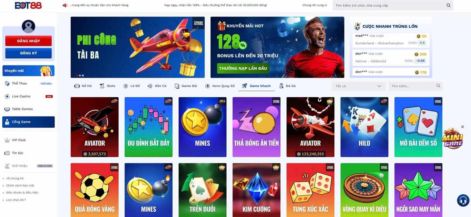 Trải nghiệm Game nhanh Chơi liền tay giải trí không giới hạn