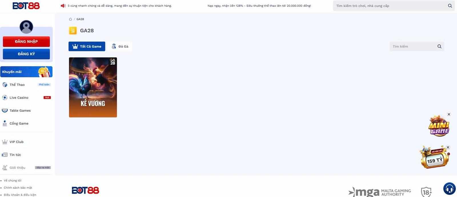 Lý do GA28 trở thành điểm đến lý tưởng cho người chơi hiện đại