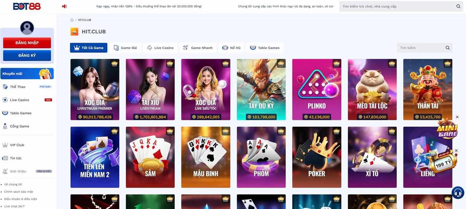 Khám phá thế giới giải trí không giới hạn tại Hit Club