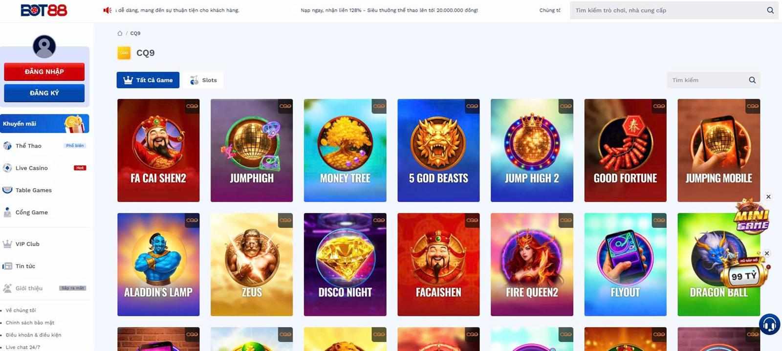 CQ9 Gaming và trải nghiệm game slot đỉnh cao