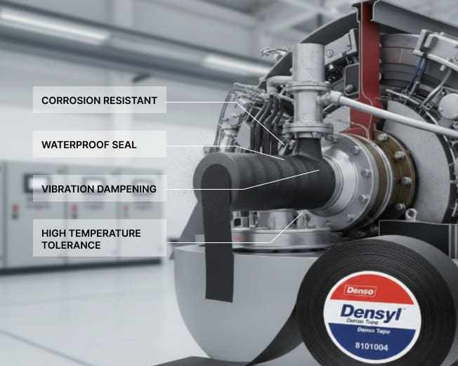 8101004 Densyl Denso Tape Is Ideal for Turbine Applications