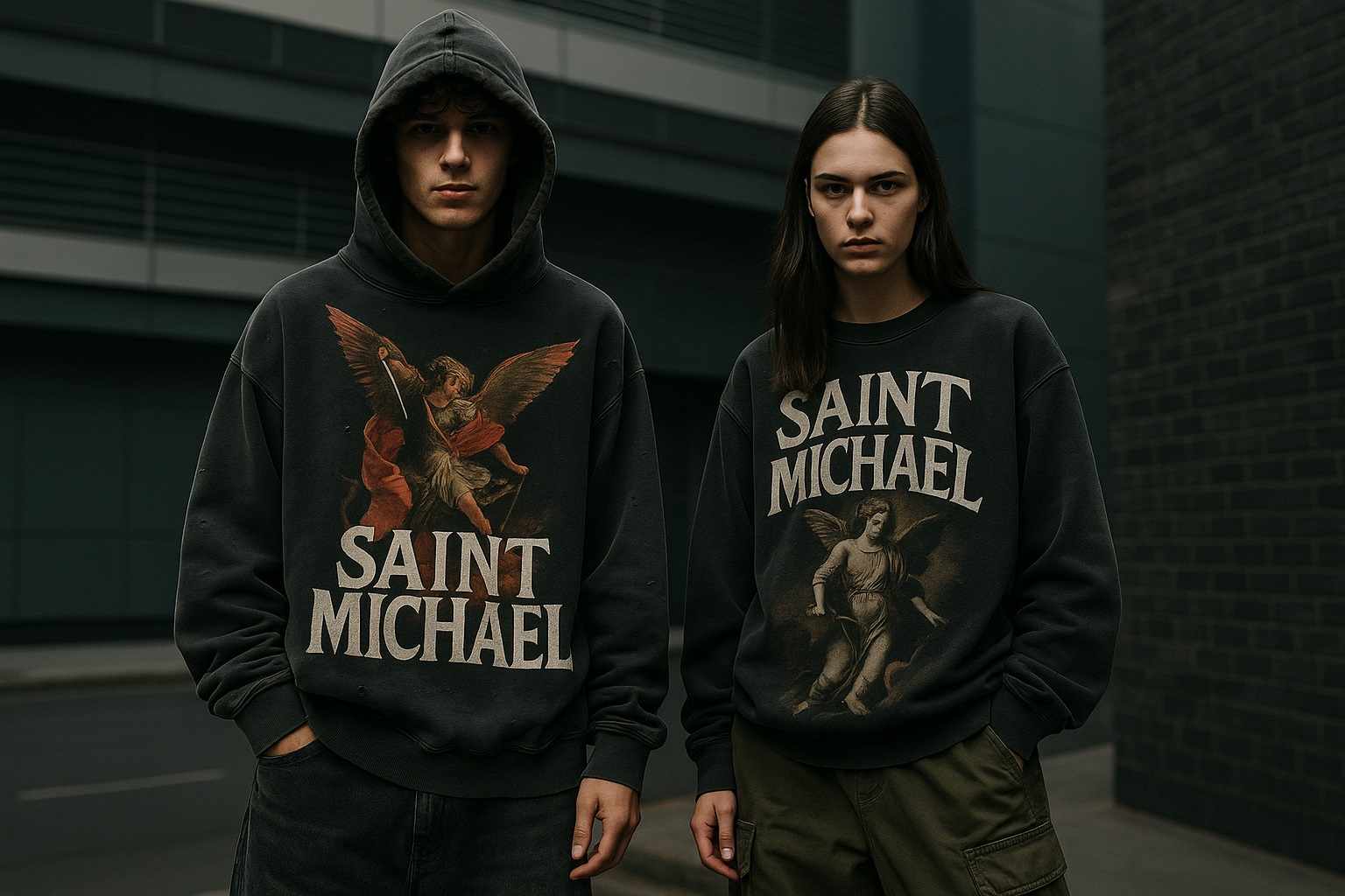 Own the Street with the Saint Michael Hoodie – Where Faith Meets Fashion