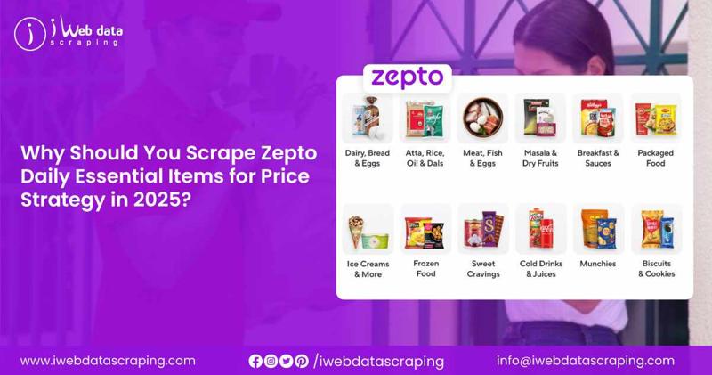 Scrape Zepto Daily Essential Items for Price Strategy in 2025