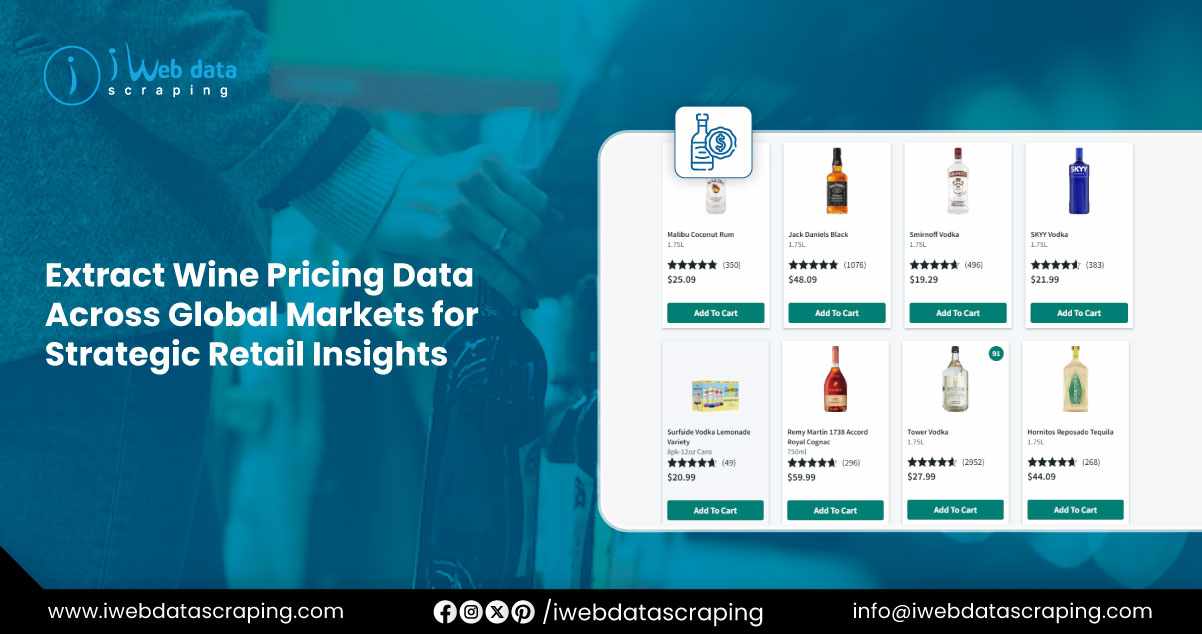 Extract Wine Pricing Data Across Global Markets for Insights