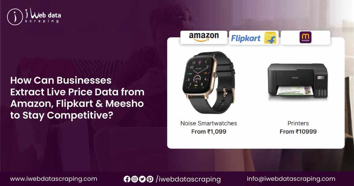 Extract Live Price Data from Amazon, Flipkart & Meesho