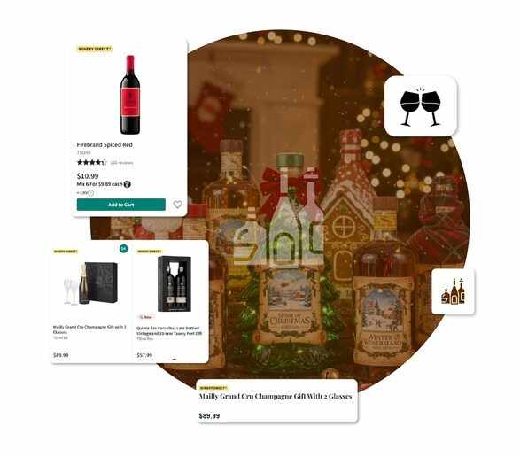 Web Scraping Christmas holiday liquor demand surge data