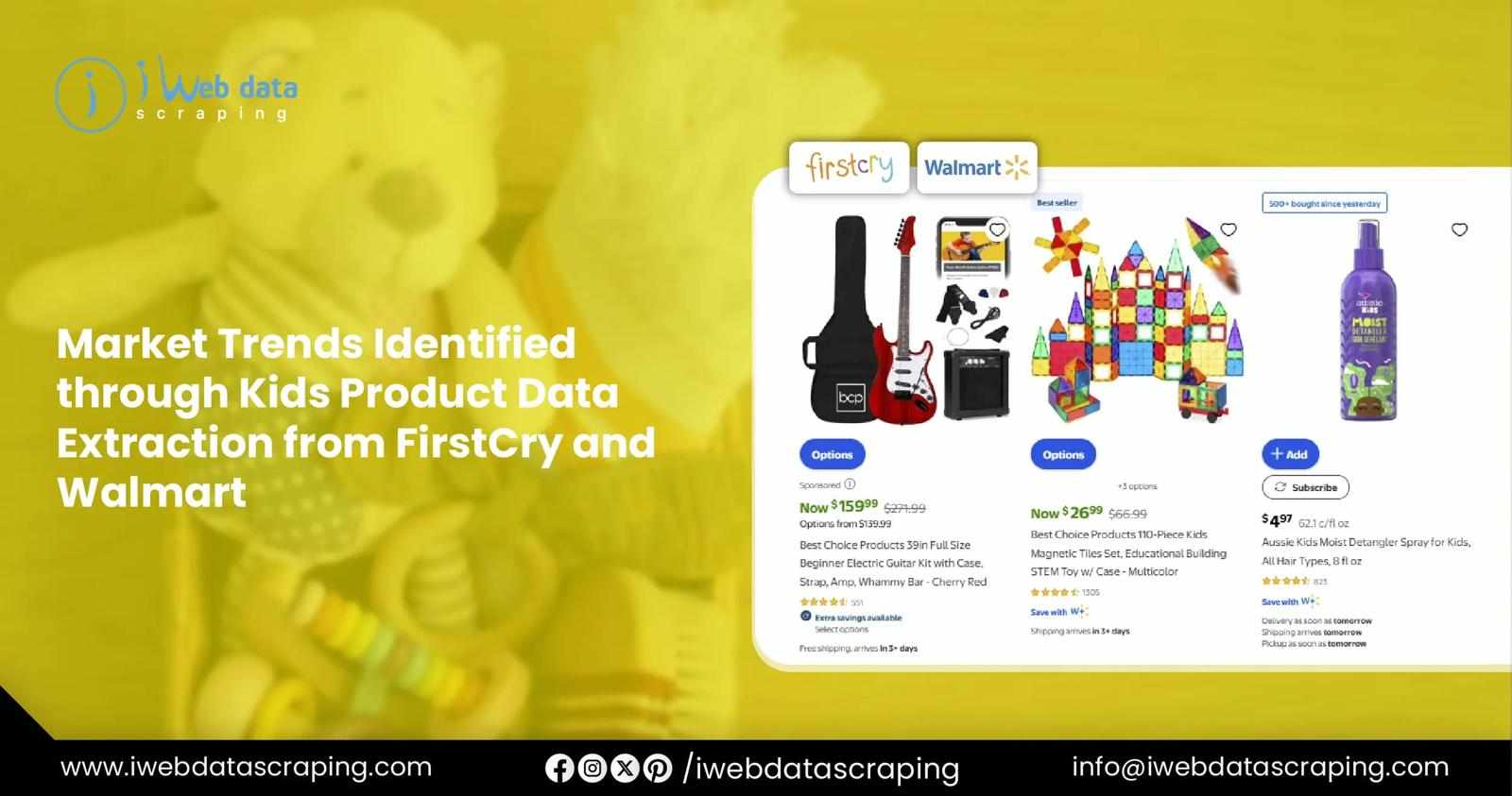 Kids Product Data Extraction from FirstCry and Walmart