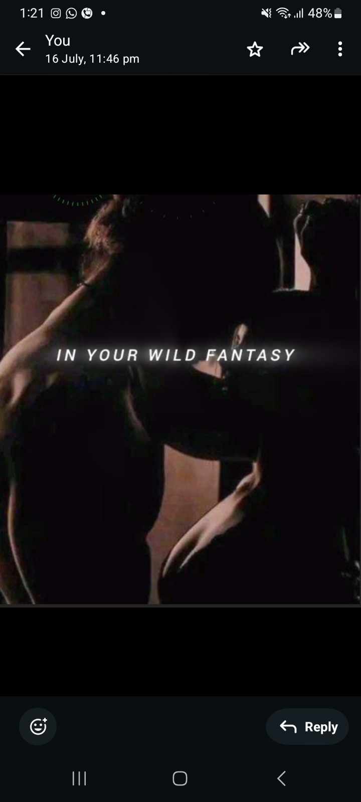 In your wild fantasy
