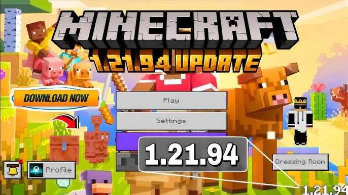 Minecraft 1.21.94 APK Download Gratis Atualização Edição limitada 2025